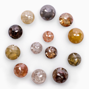 Rose Cut | Fancy Color Round Diamonds | 3-4mm
