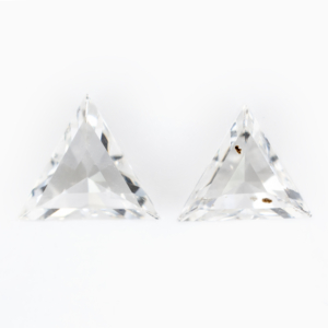Matched Pair | Rose Cut White Triangles 0.30ct