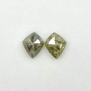 Polished Green Kite Matched Pair 3.58CT