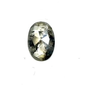 Polished Salt and Pepper Oval Single stone 1.85CT