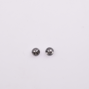 Matched Pair | Salt and Pepper Rose Cut Round .69ct