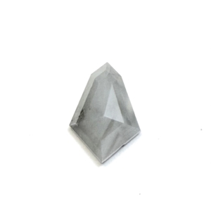 Rose Cut Blue Grey Shield 2.62ct