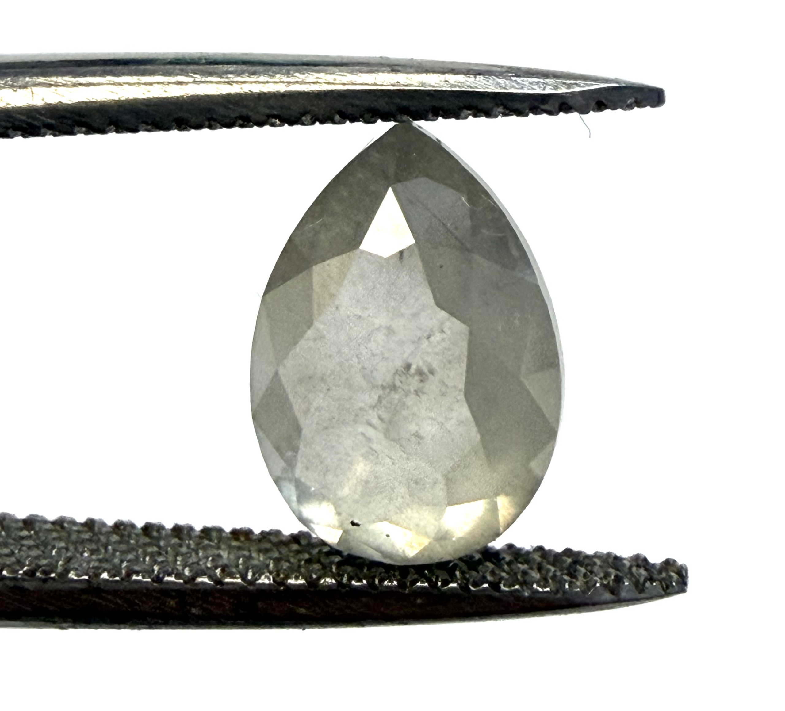 Double Cut Salt and Pepper Pear 2.05ct - Image 2