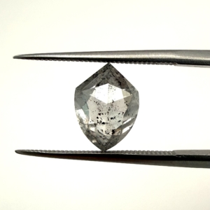 Double Cut Salt and Pepper Shield 2.60ct