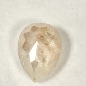 Double Cut Coral Salt and Pepper Pear Shape 1.38ct