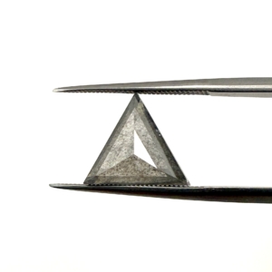 Double Cut Salt and Pepper Triangle 2.76ct