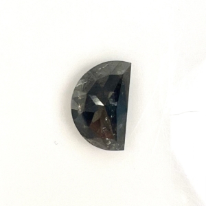 Double Cut Salt and Pepper Half Moon 4.99ct