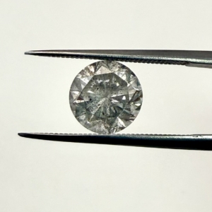 Round Brilliant Salt and Pepper 2.47CT