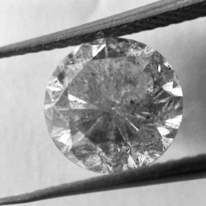 Round Brilliant Salt and Pepper 2.47CT