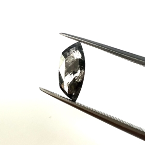 Rose Cut  Unique Salt and Pepper Amorphous 0.82ct