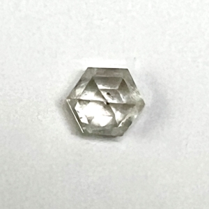 Double Cut Salt and Pepper Hexagon 1.12ct