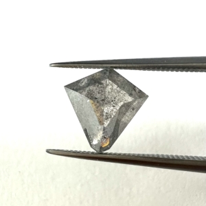 Rose Cut  Unique Salt and Pepper Kite 2.21ct