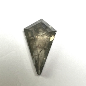 Rose Cut  Seafoam Salt and Pepper Kite 4.16ct