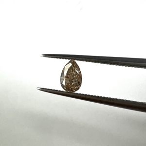 Brilliant Cut  Cognac Champagne  Pear 0.27ct