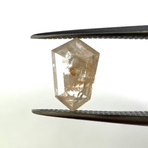 Double Cut Fancy Coral Shield  0.76ct