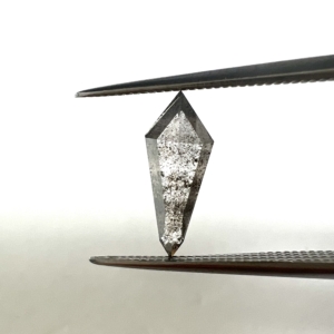 Rose Cut  Salt and Pepper Kite 0.83ct