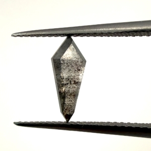 Rose Cut  Salt and Pepper Kite 0.83ct