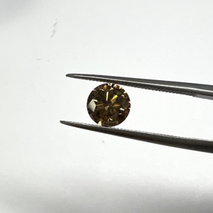 Brilliant Cut  Cognac Champagne  Round  1.00ct