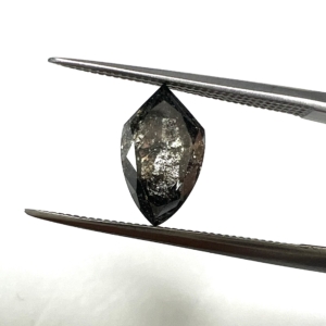 Double  Cut  Galaxy Salt and Pepper Shield 1.42ct