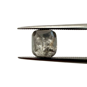 Double Cut  Unique Salt and Pepper Cushion 2.05ct