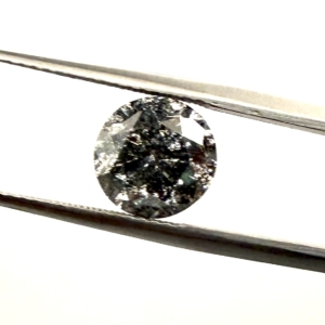 GIA |  Natural Fancy Gray Brilliant Cut White Round 2.27ct