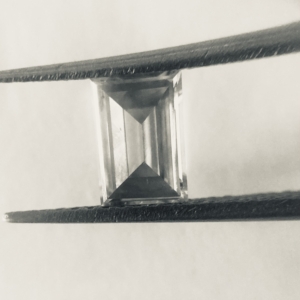 Salt and Pepper Emerald Cut