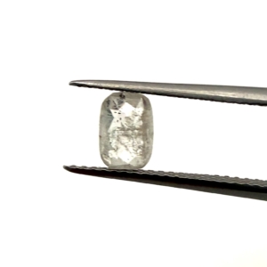 Double Cut Elongated Cushion Salt and Pepper 0.82ct