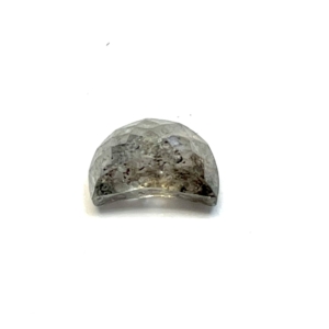 Rose Cut Half Moon Salt and Pepper 1.11ct