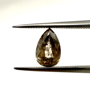 Full Cut Champagne/Cognac Pear 0.95ct