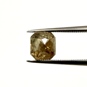 Rose Cut Cognac Emerald Cut 1.80ct