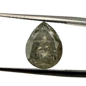 Double Cut  Salr and Pepper Pear Shape 4.02ct