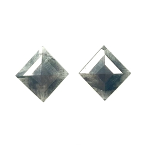 Rose Cut Kite Matched Pair 5.21ct
