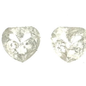Rose Cut Pear Matched Pair 1.78ct