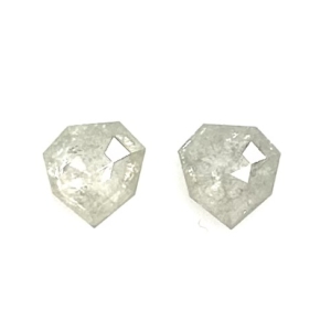 Rose Cut Pear Matched Pair 1.07ct