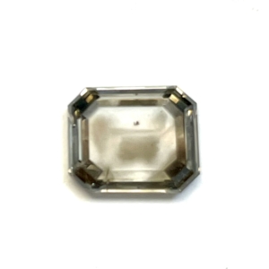 Portrait Cut Salt & Pepper Emerald Cut 0.87