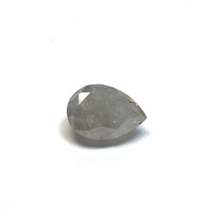 Double Cut Salt and Pepper Pear 4.04ct