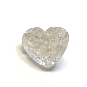 Salt and Pepper Heart with Unique Inclusions 1.58ct