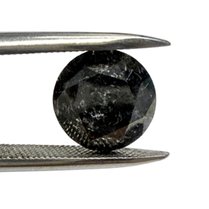 Round Brilliant Cut Salt and Pepper 1.92ct