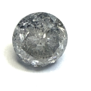 Round Brilliant Cut Salt and Pepper 1.36ct