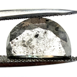 Half Moon Rose CUT SALT & PEPPER 3.03ct