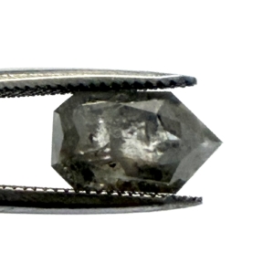 Rose Cut Salt and Pepper Bullet 2.31ct