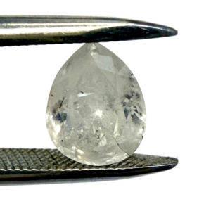 Pear Double Cut SALT & PEPPER 0.75ct
