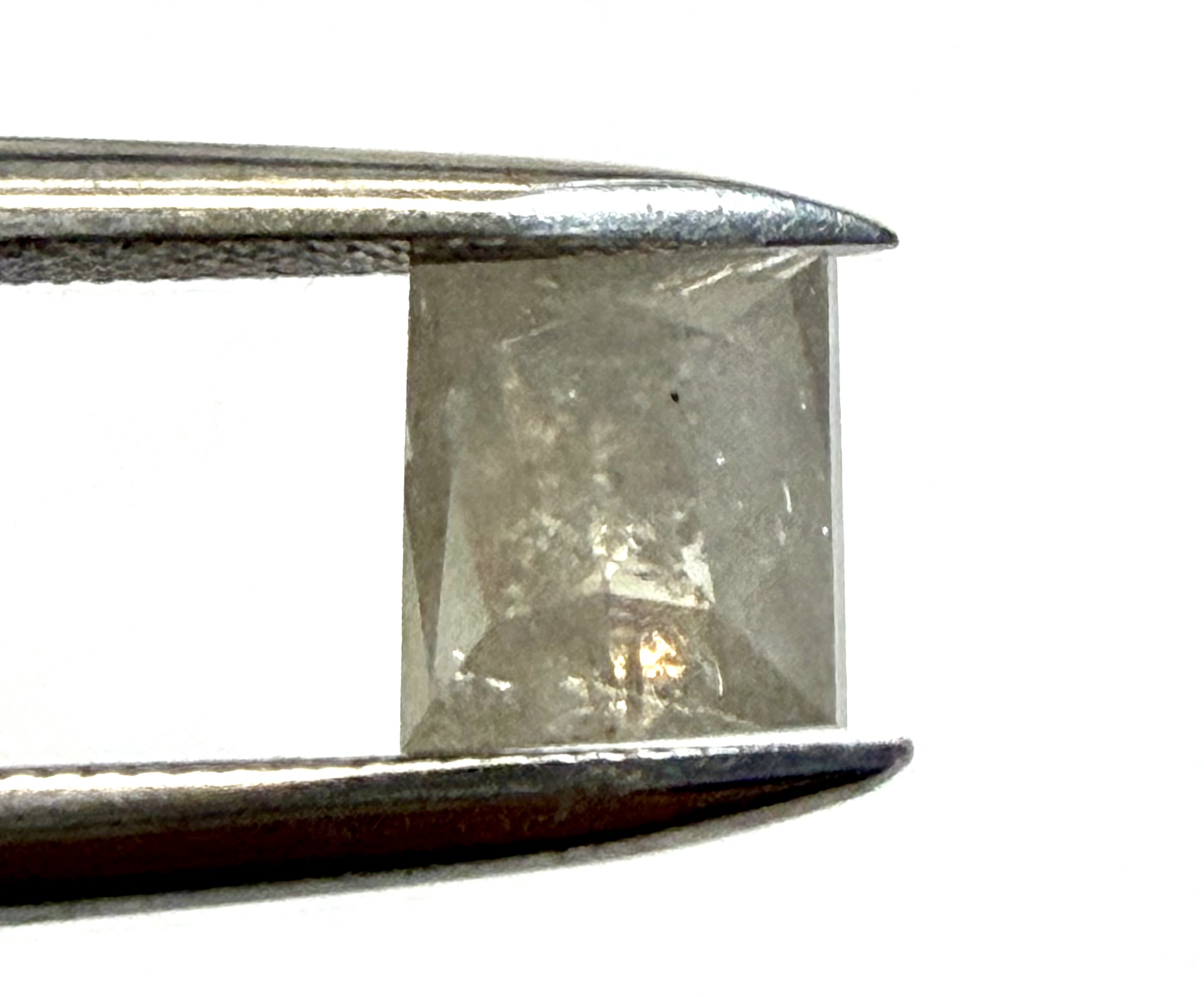 Double Cut Salt and Pepper Square 0.96ct - Image 2