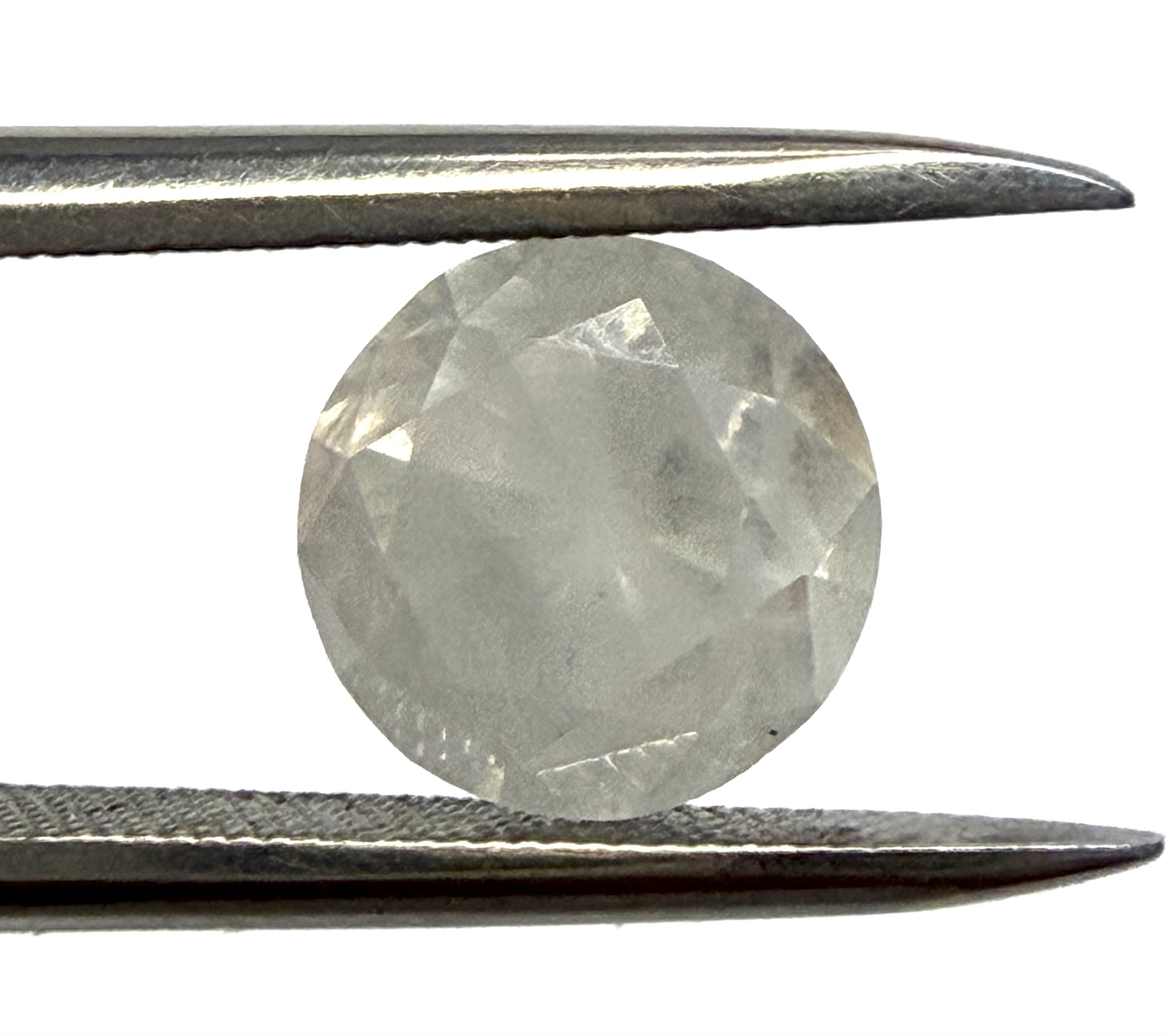 Round Milky White Salt and Pepper Pear 2.22ct
