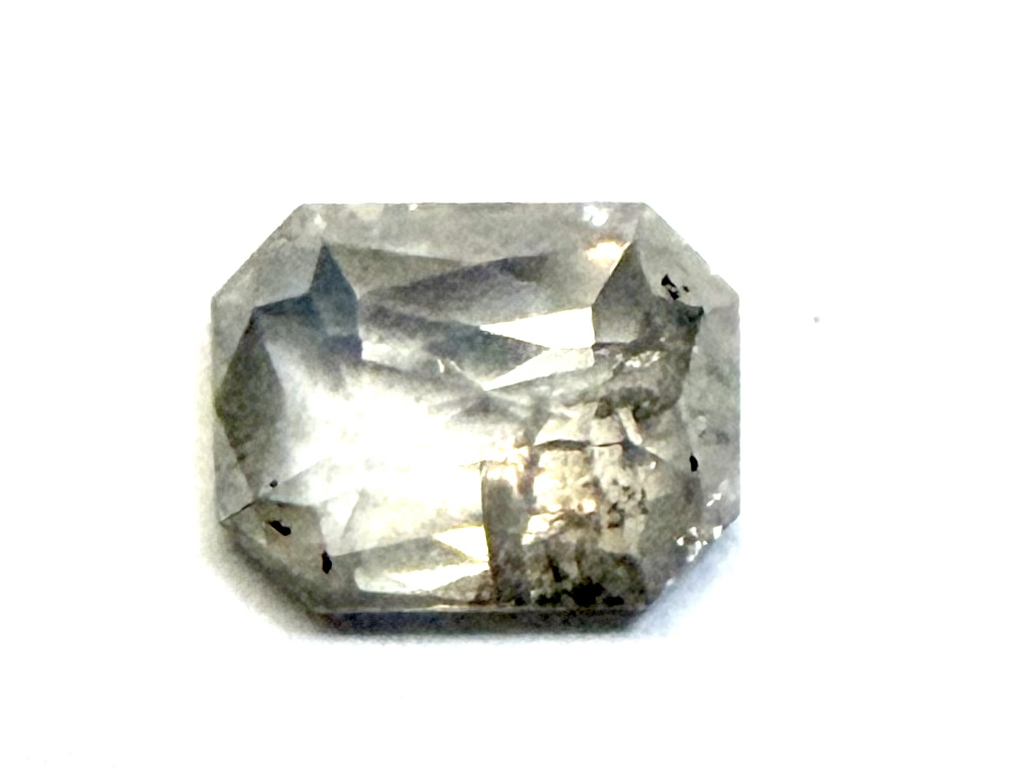 Cushion Rose CUT SALT & PEPPER 0.49ct - Image 2