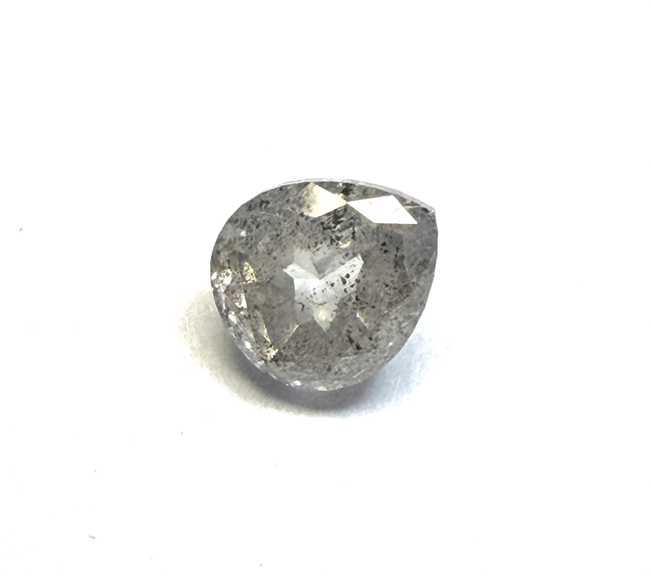 Pear Brilliant Cut SALT & PEPPER 1.28ct - Image 2